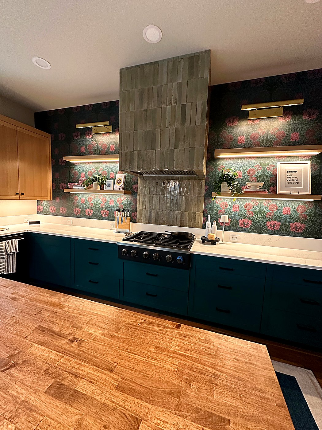 Dripping Springs kitchen wallpaper installation