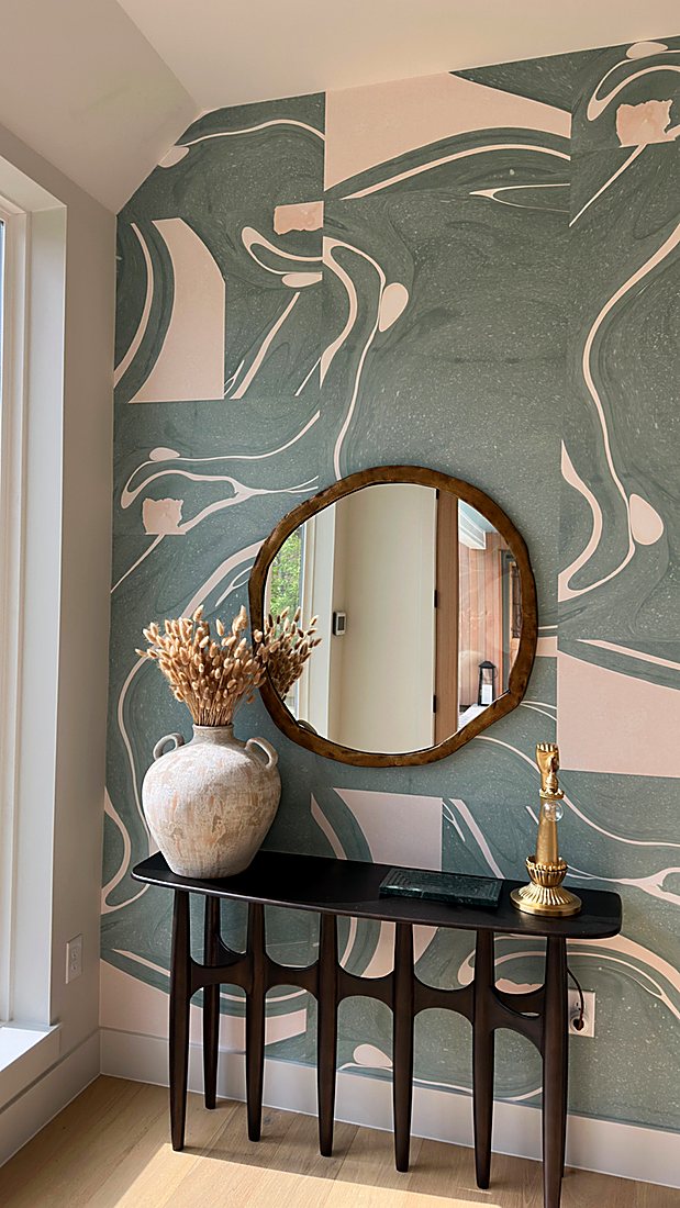 Accent Walls wallpaper installation by The Style Maison