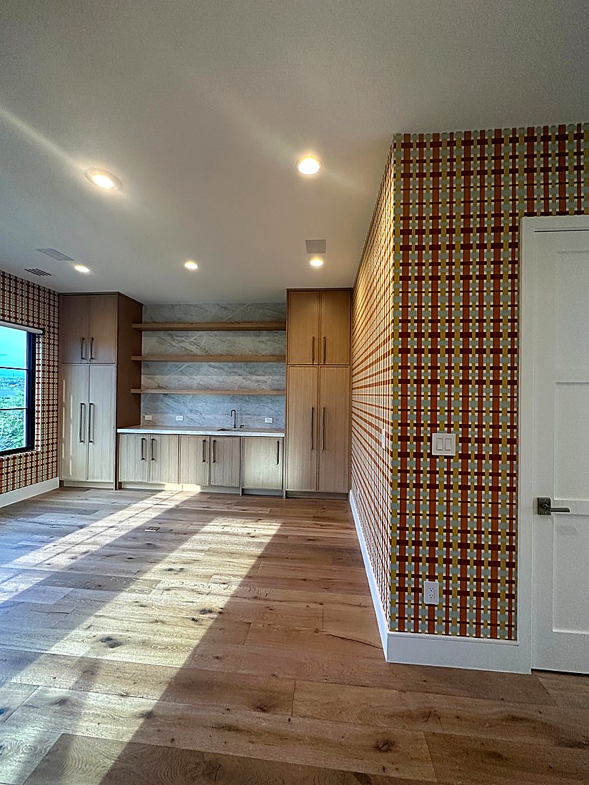 CW Stockwell wallpaper installation by The Style Maison