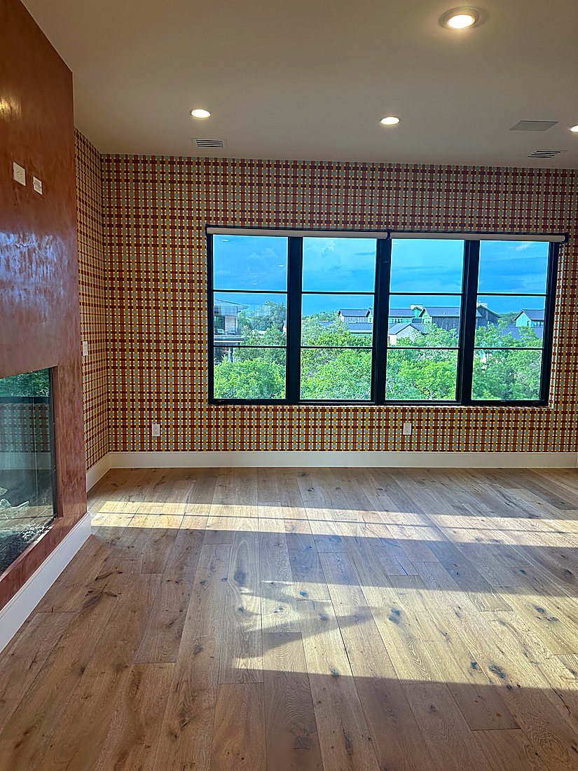 CW Stockwell wallpaper installation by The Style Maison