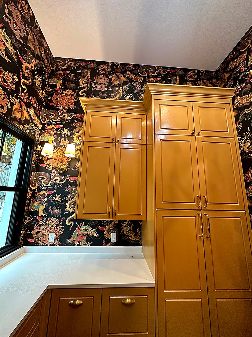 Mix of Projects wallpaper installation by The Style Maison