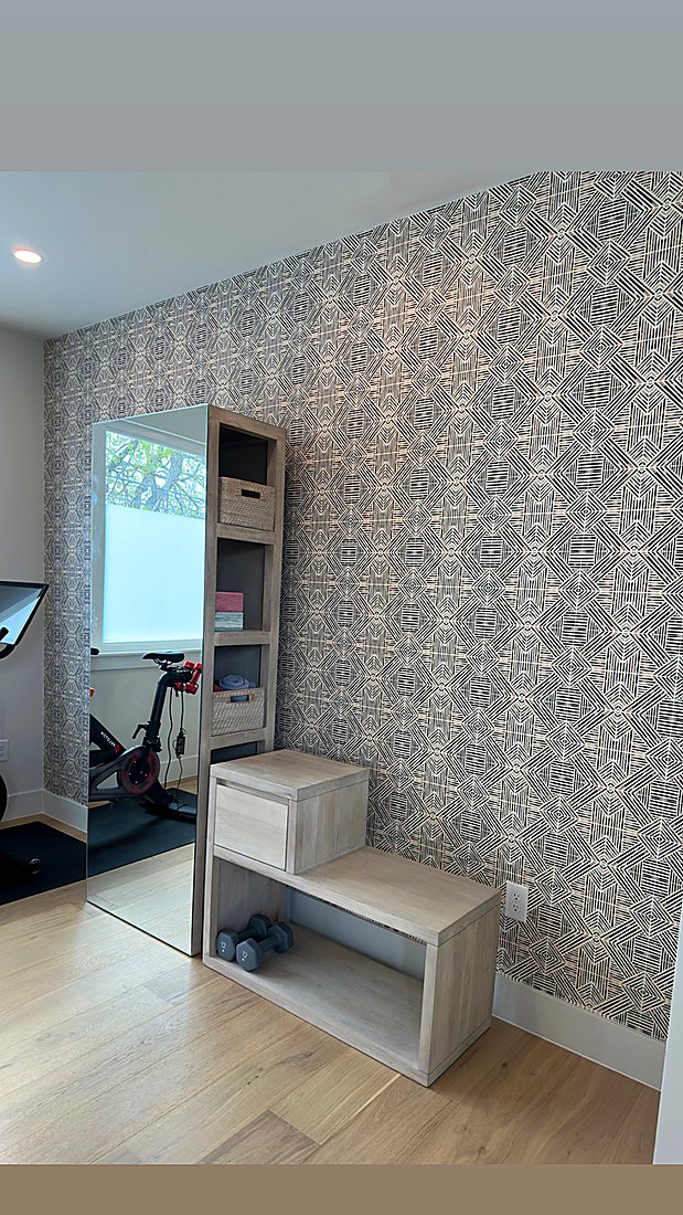 Mix of Projects wallpaper installation by The Style Maison