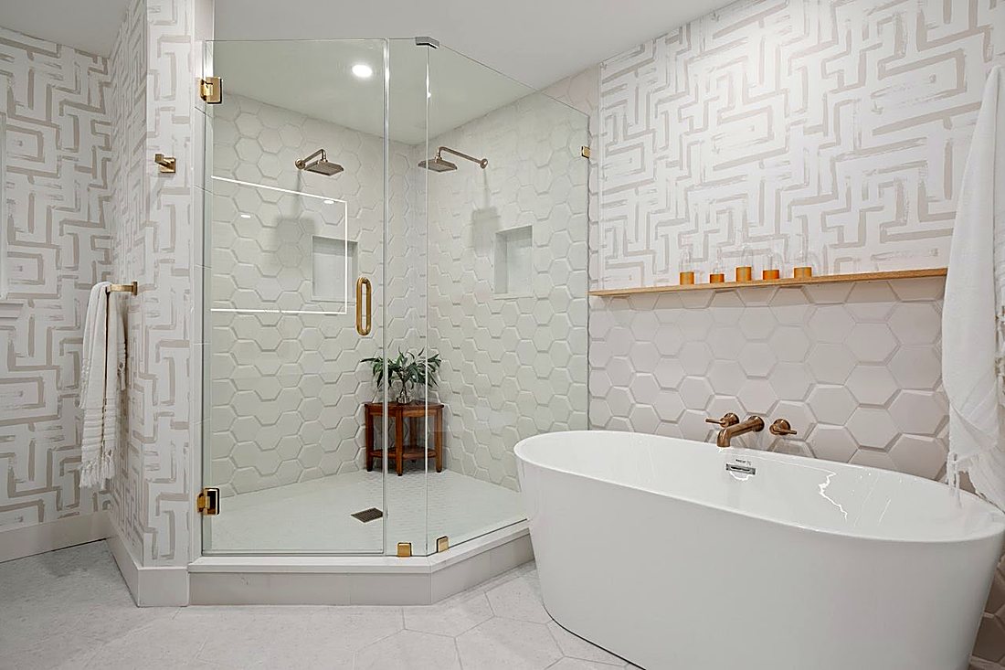 Pre-Pasted Wallpaper wallpaper installation by The Style Maison