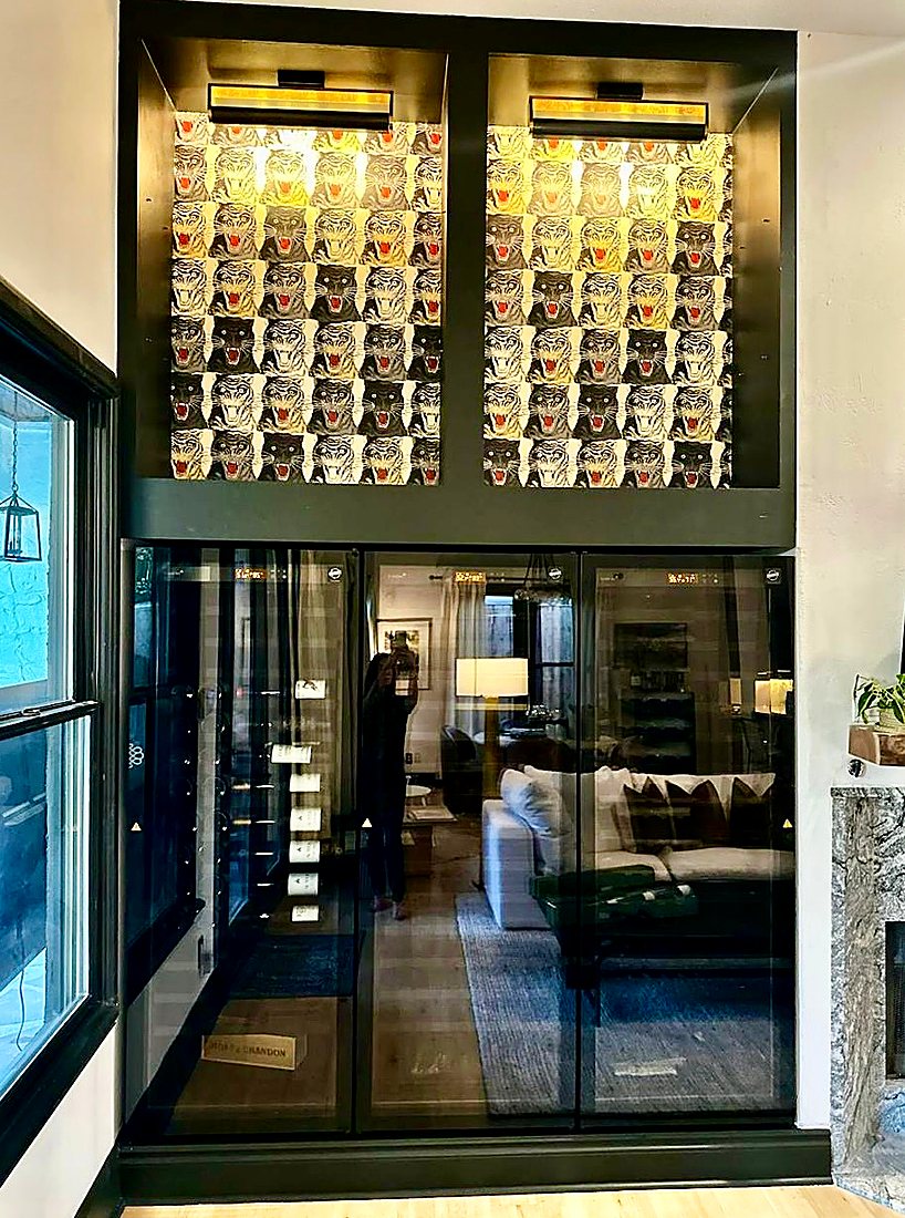 Small Spaces wallpaper installation by The Style Maison